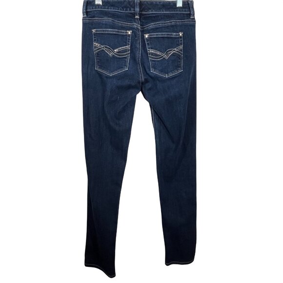 White House Black Market Denim - White House Black Market Dark Blue Straight Leg Jeans